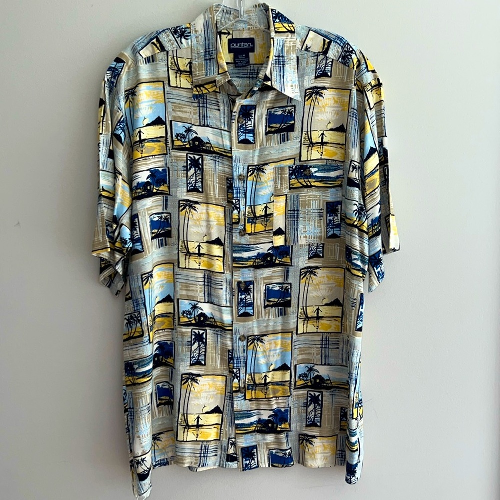 Puritan Hawaiian Sunset Shirt
